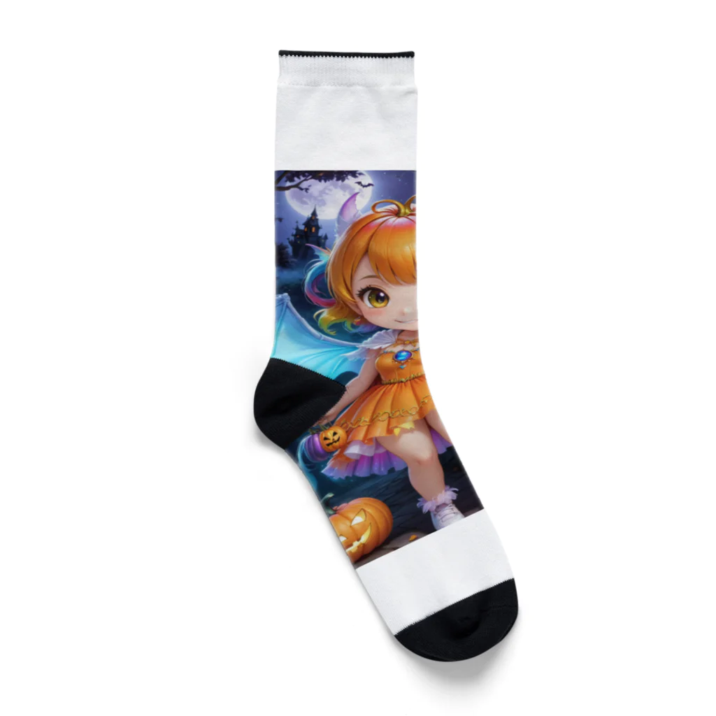 NexDreamの妖精のハロウィンフェス（かぼちゃ） Socks