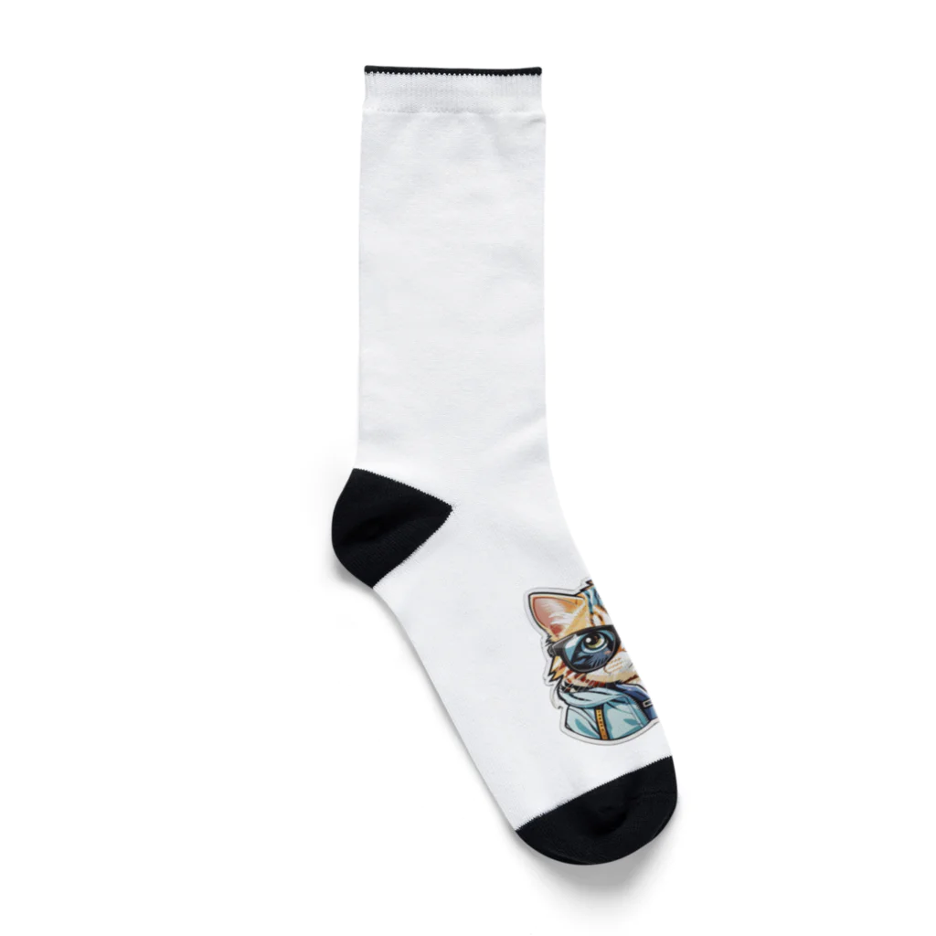 R-KAMIのサングラス猫2 Socks