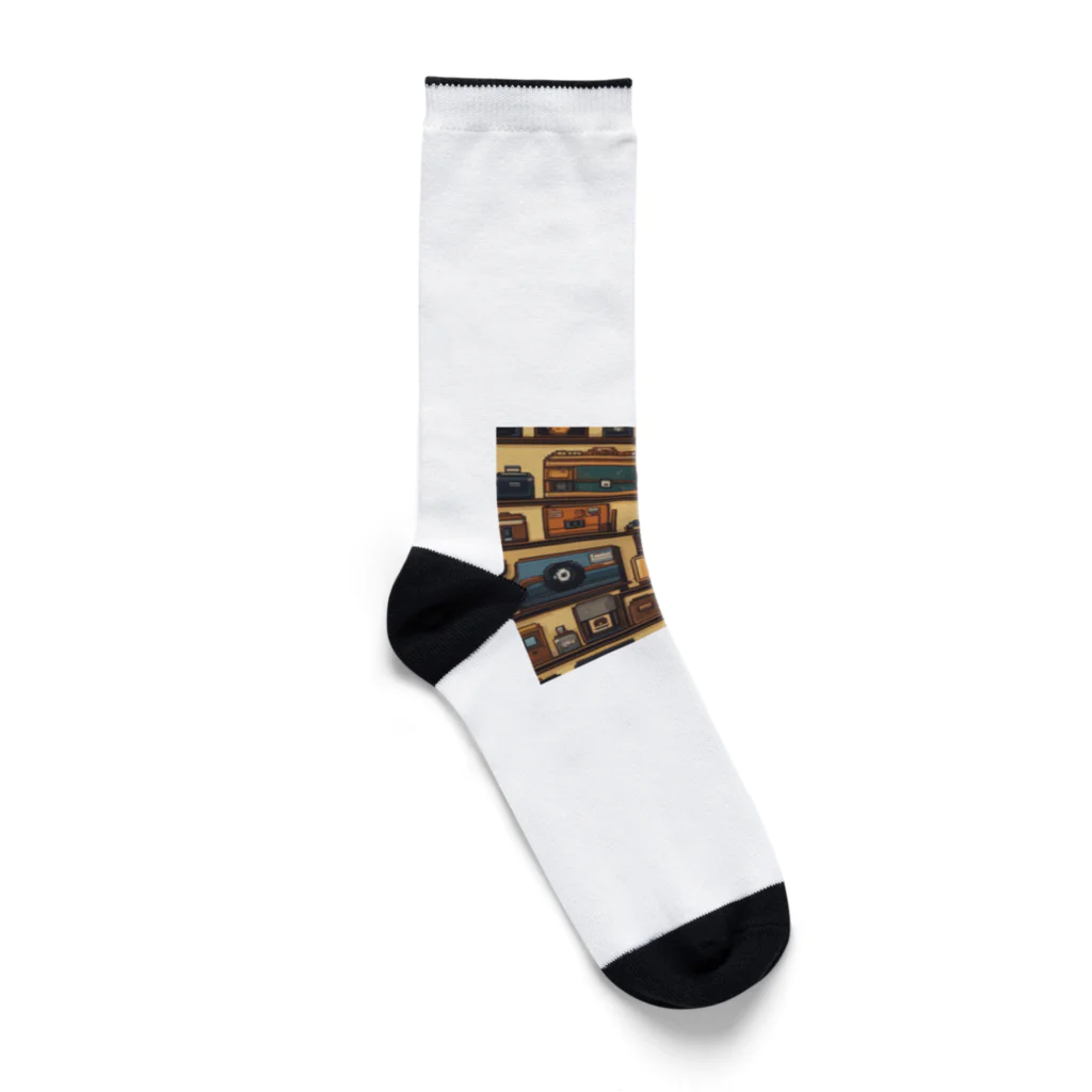 毎日がにゃんとも幸せ マサッチShopのレトロドット Socks