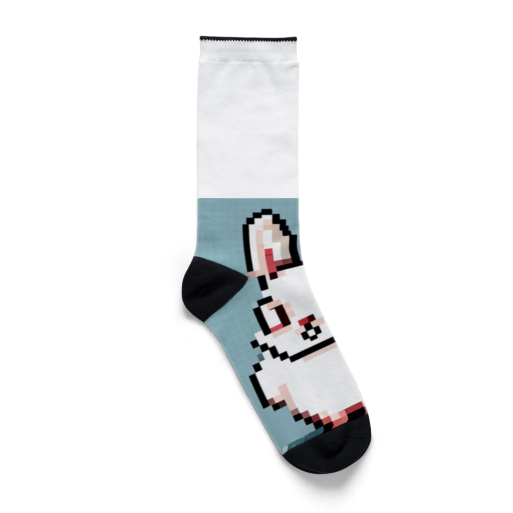 Dragonfly!!(トンボ)のドット絵　ウサギ Socks