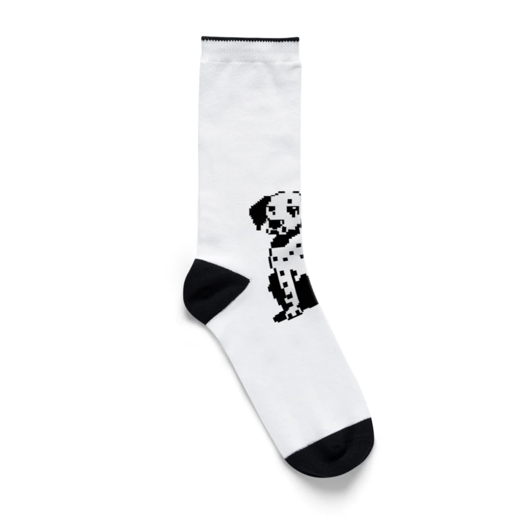 &AIのピクセルアートダルメシアン　4 Socks