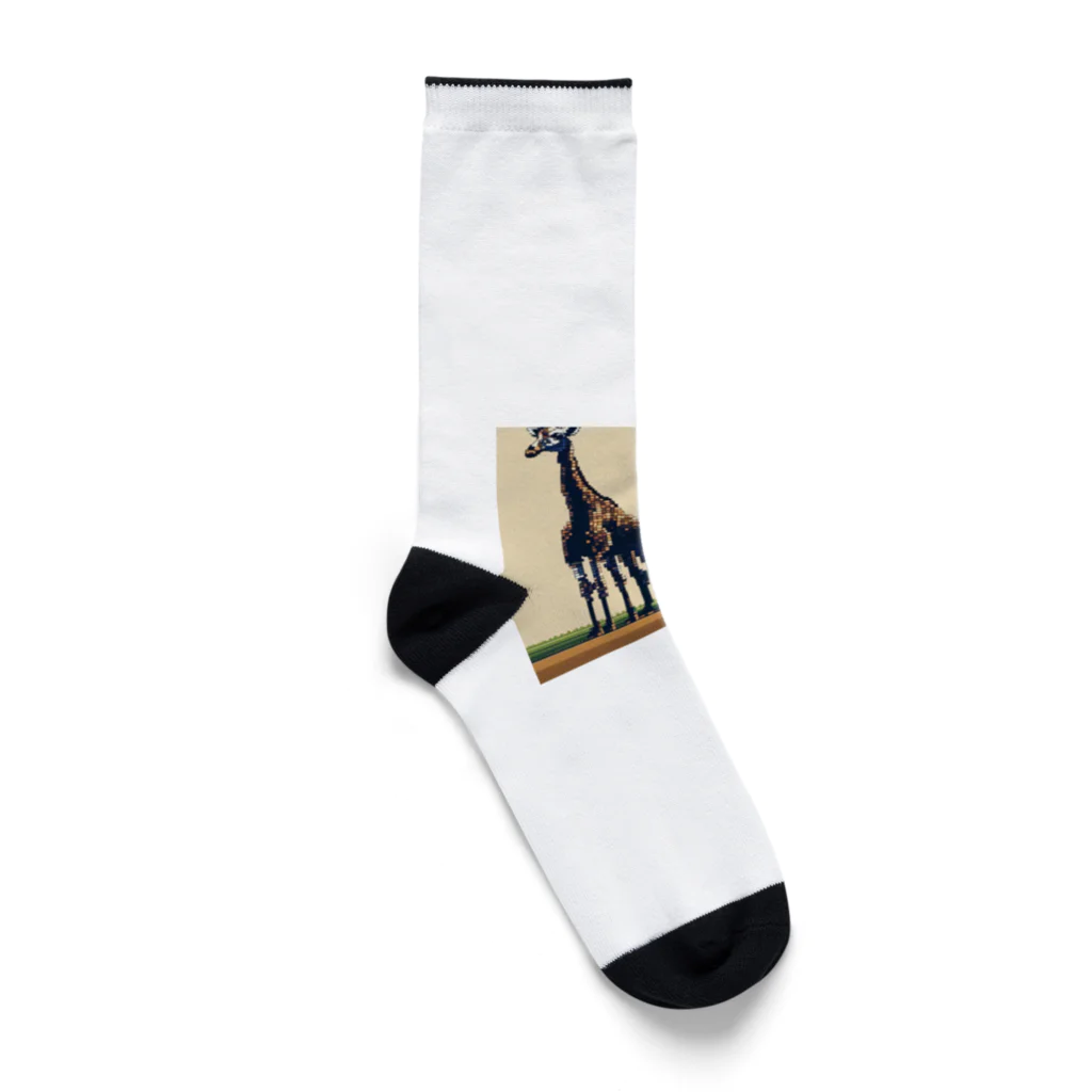 ほっこりグッズBASEのキリンさん Socks