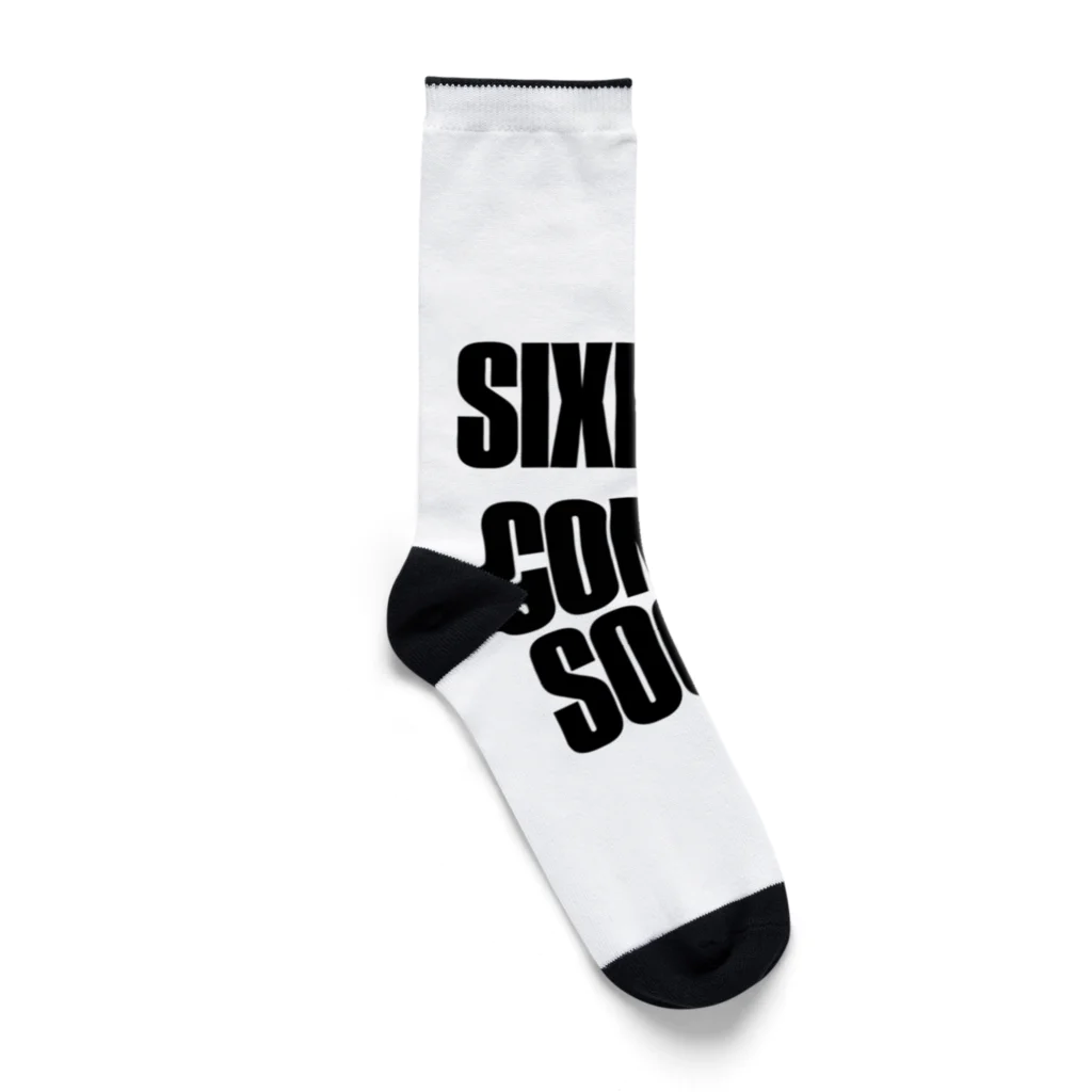 おもしろいTシャツ屋さんのSIXPACK COMINGSOON シックスパック カミングスーン 筋トレ Socks