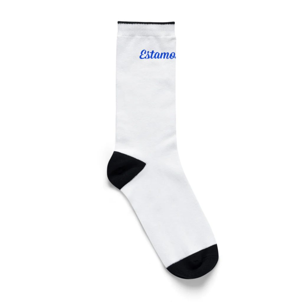 Estamos contigoのBLUE LOGO Socks