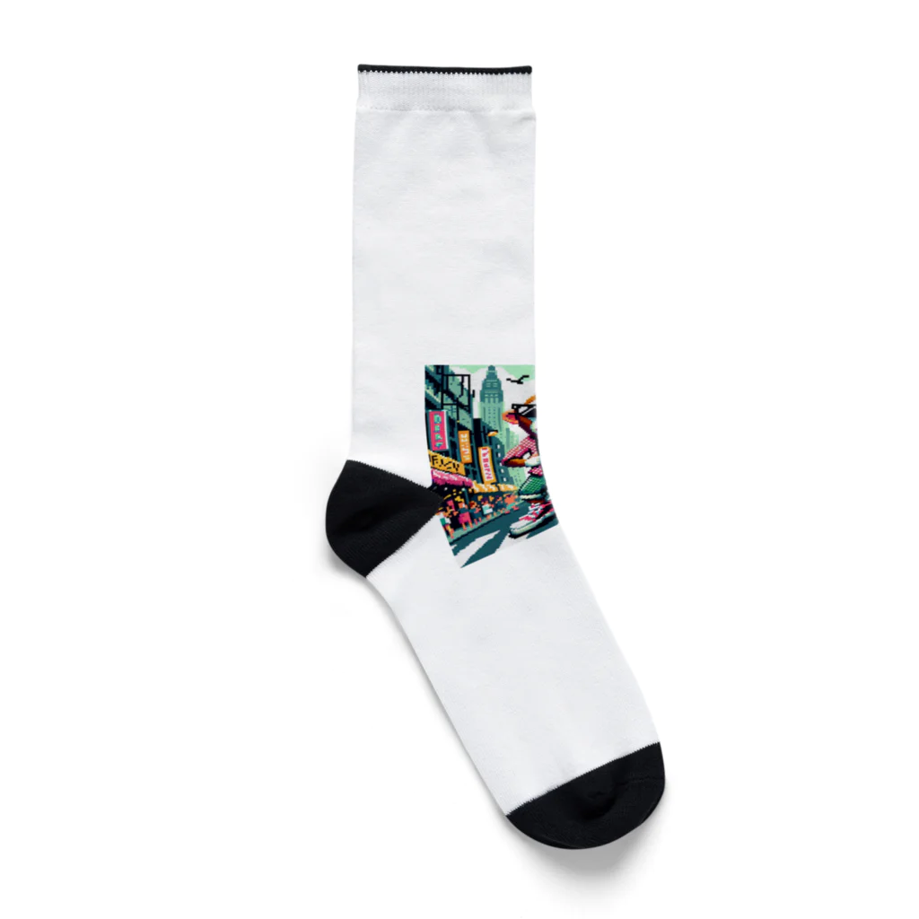 active-msk2のバッドアスファンキーモンキー Socks