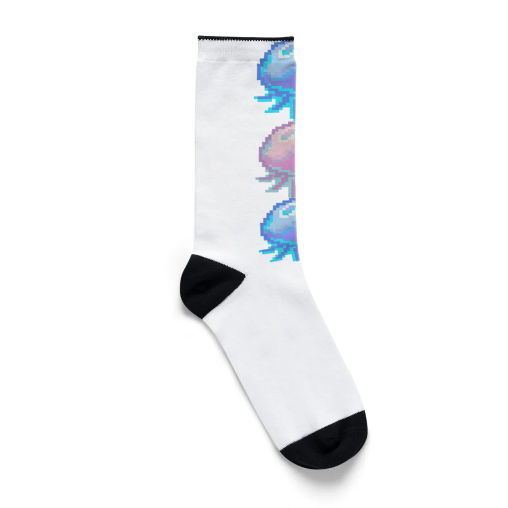 💙ゆらゆら王国💜のクラゲ天使界隈スウェット Socks