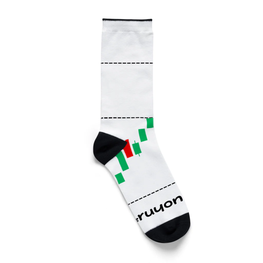 aruyoneのダブルボトム Socks