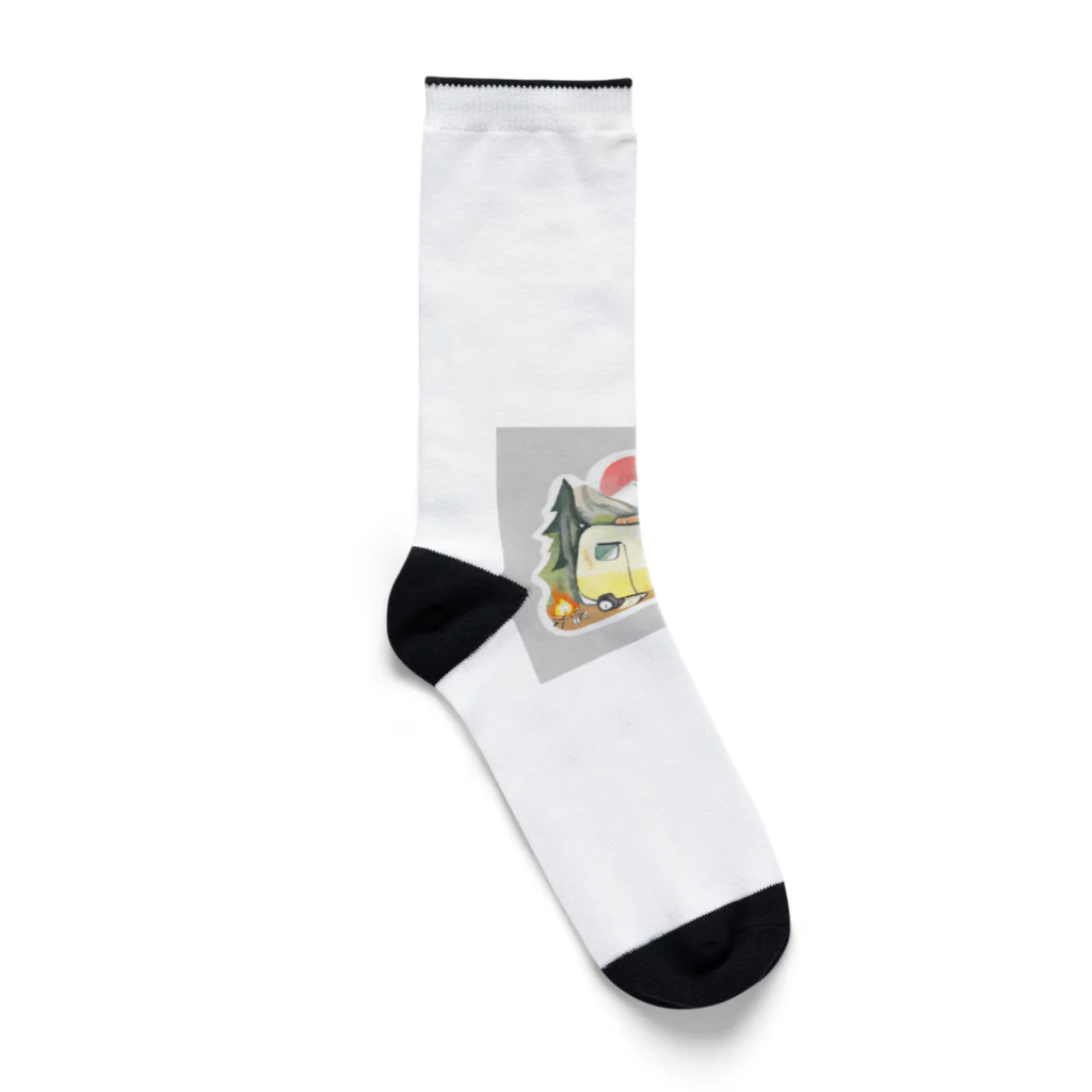 kozik01のおしゃれキャンプイラスト Socks