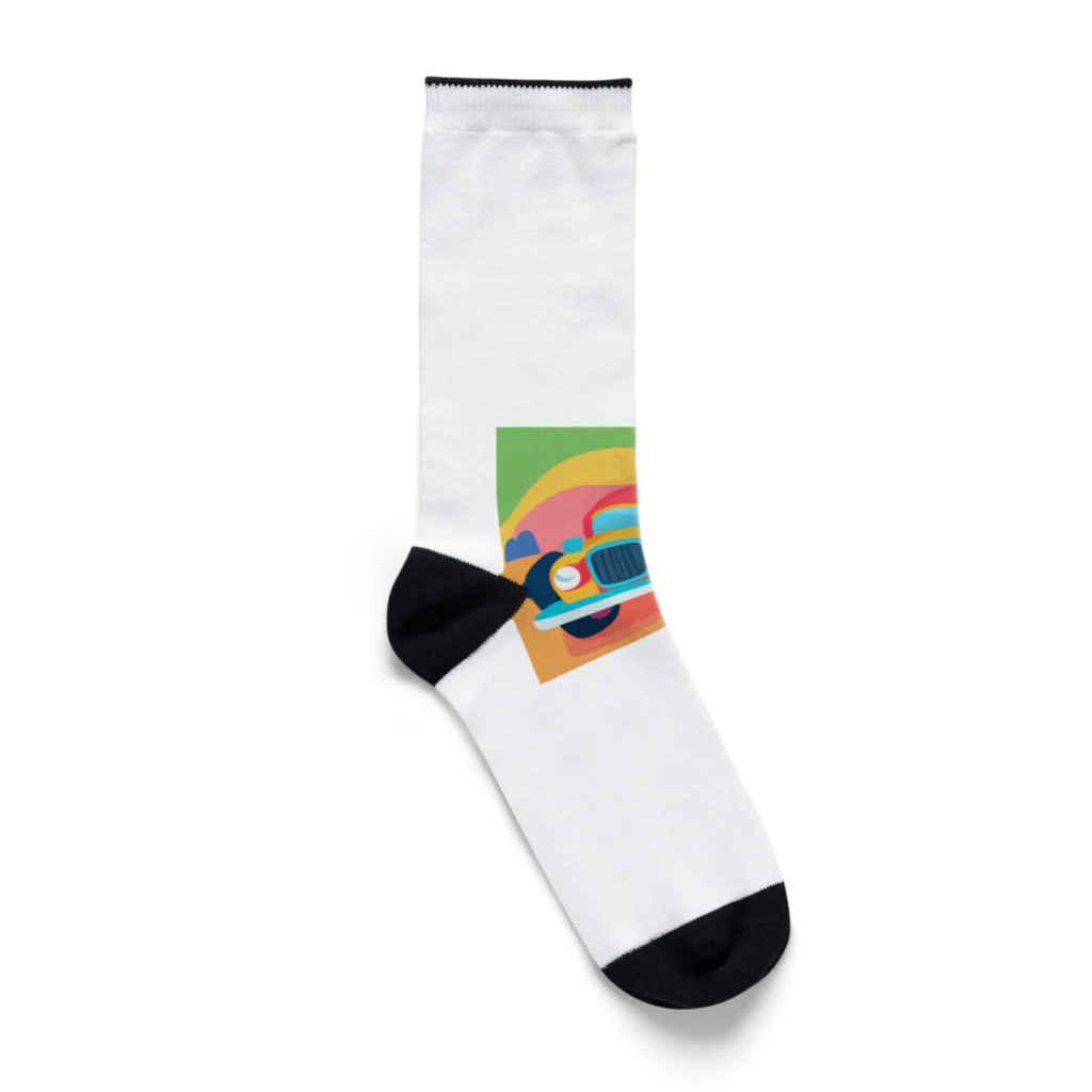 nekobu0323のポップな車 Socks