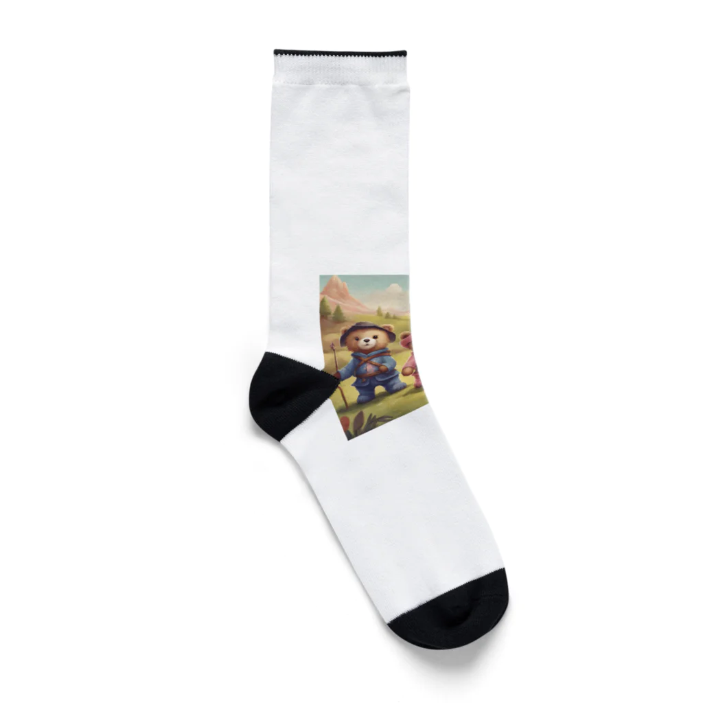 angelの三銃士クマさん Socks