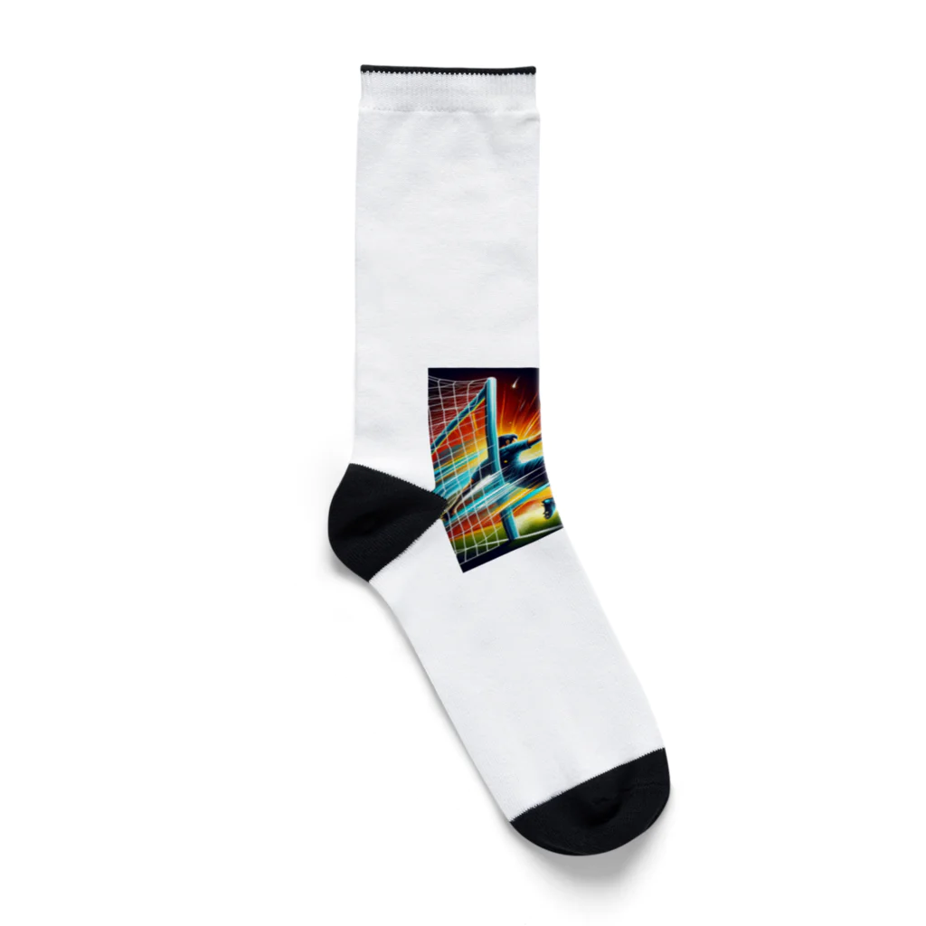 Everyday Elegance Goodsのブロックサッカー２ Socks