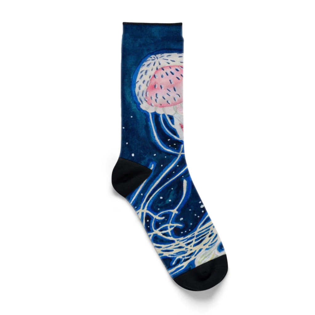 JapaneseArt Yui Shopの海月のワルツ Socks