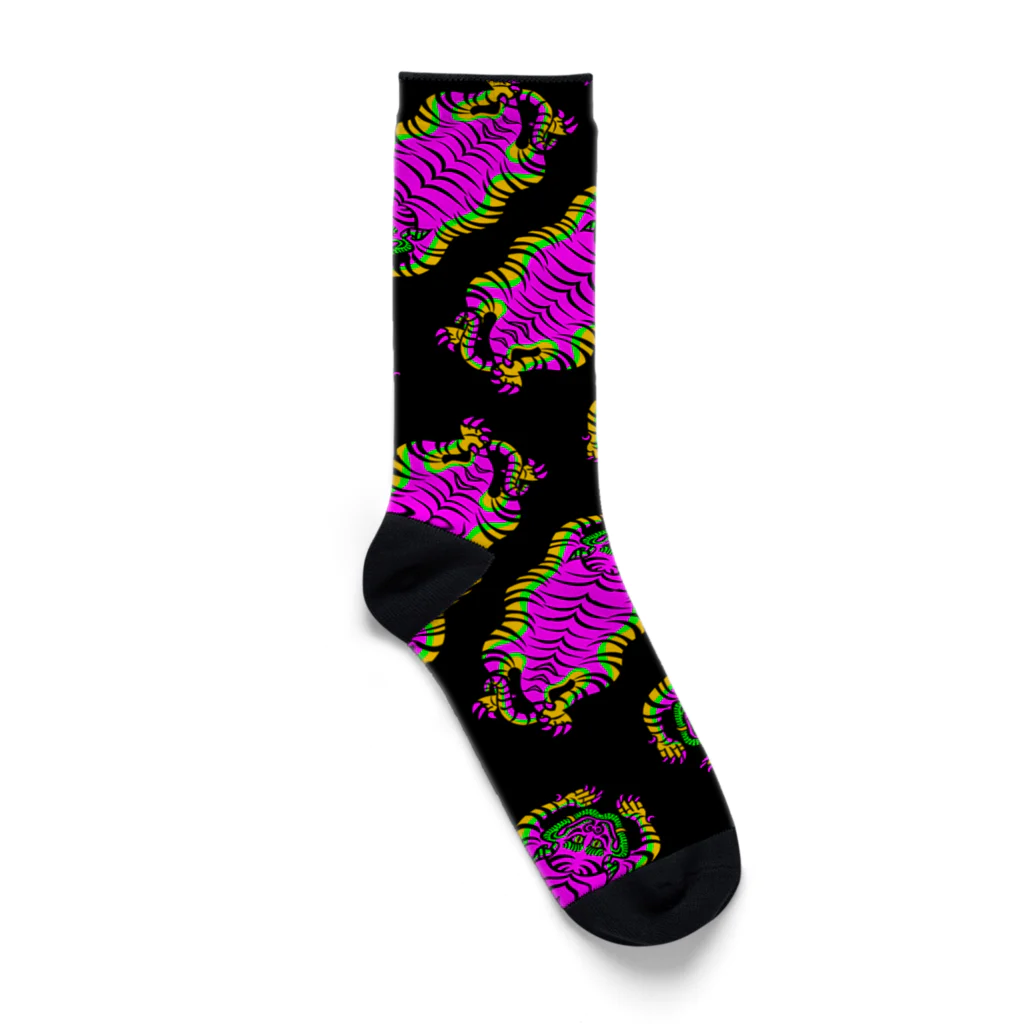 中華呪術堂（チャイナマジックホール）のPsychedelic Tigers Socks