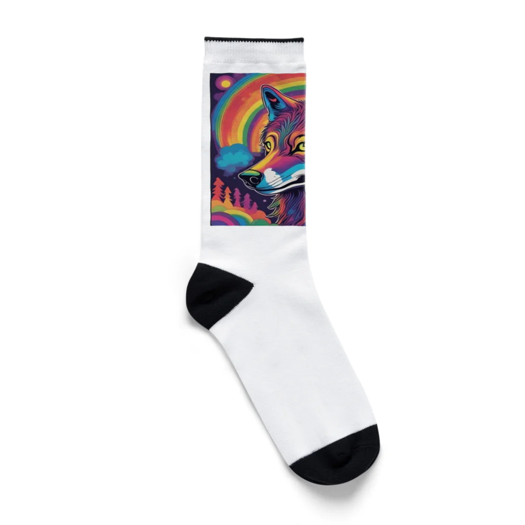 shop.ycのユメウルフ Socks