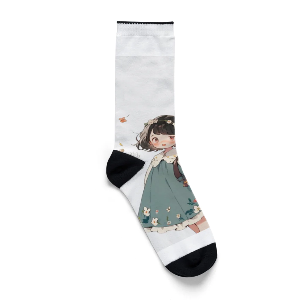 piyotanpiのgoing out girl Socks