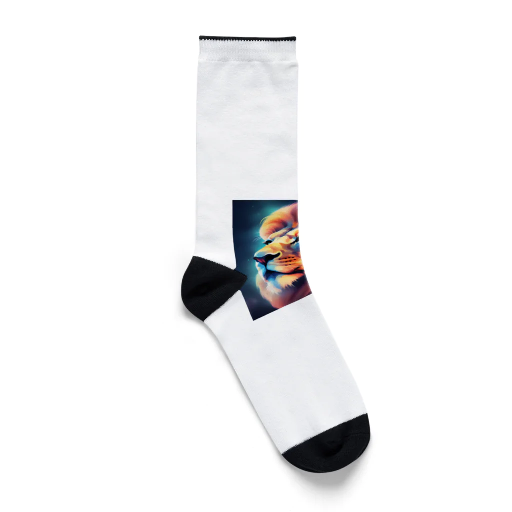 スプラッシュルークのかっこいいライオンのイラストグッズ Socks