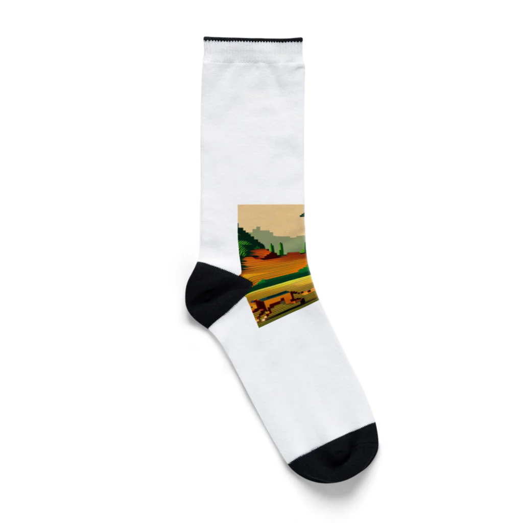 lallypipiのドット柄の世界「野生の王国」グッズ Socks