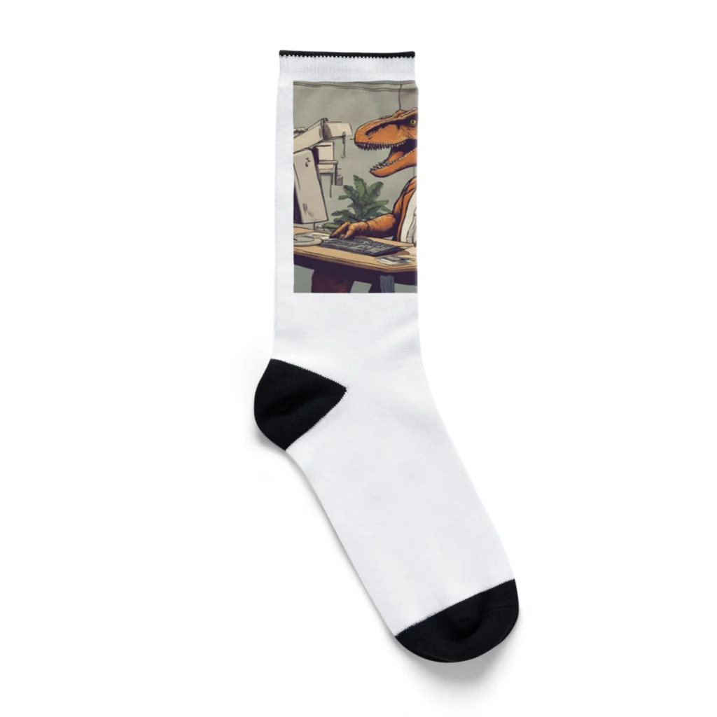 kenshopの働く恐竜 Socks