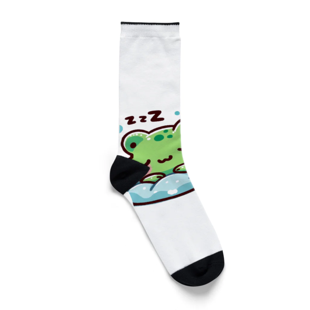 Shiba_IncのSleeping frogs(熟睡する蛙) Socks