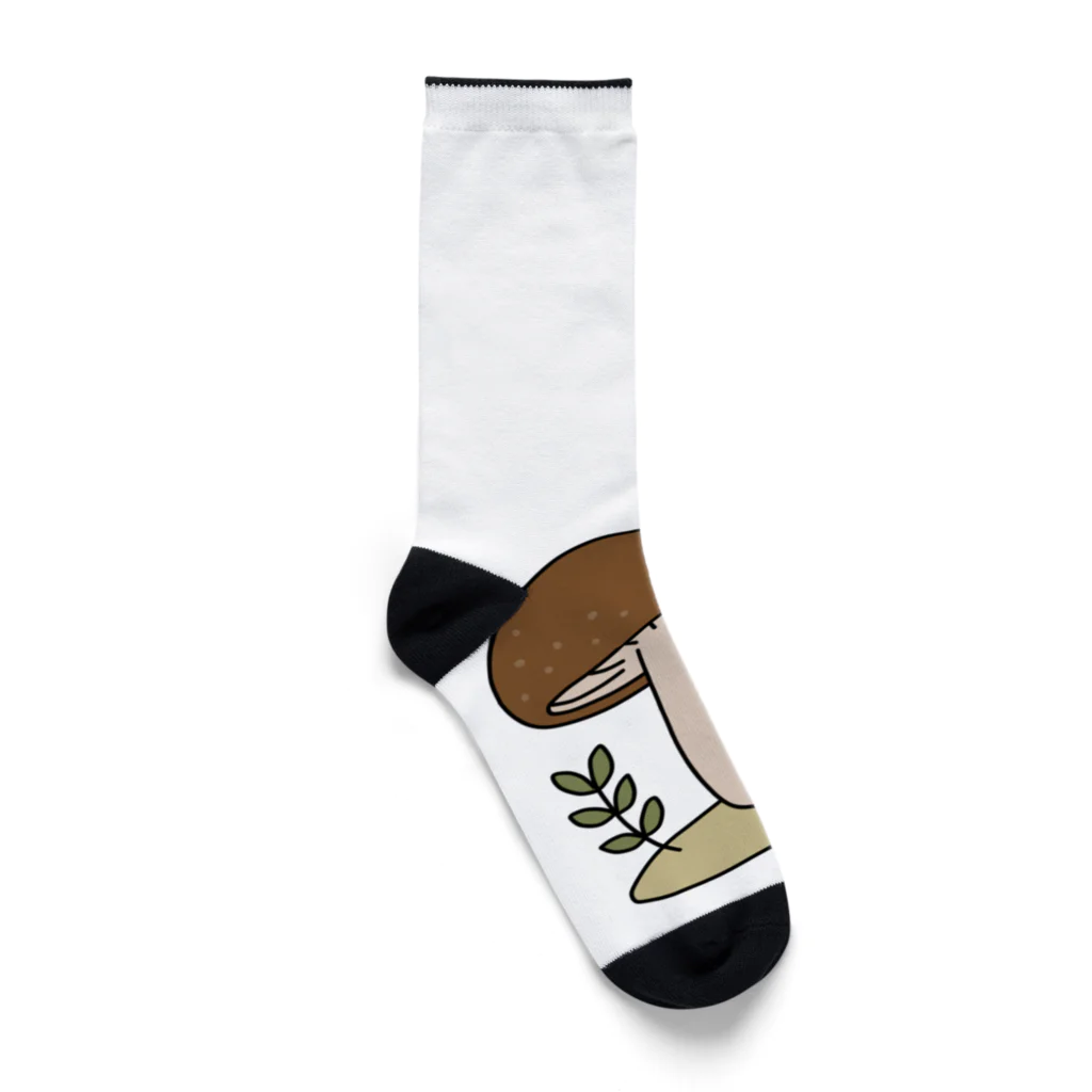 はばたきのキウイとキノコ Socks