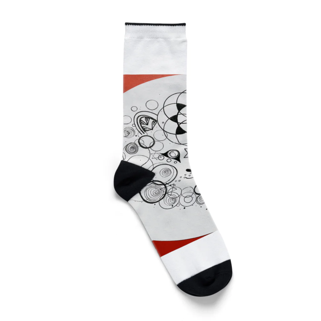 無限♾️アートのサン(獅子) Socks