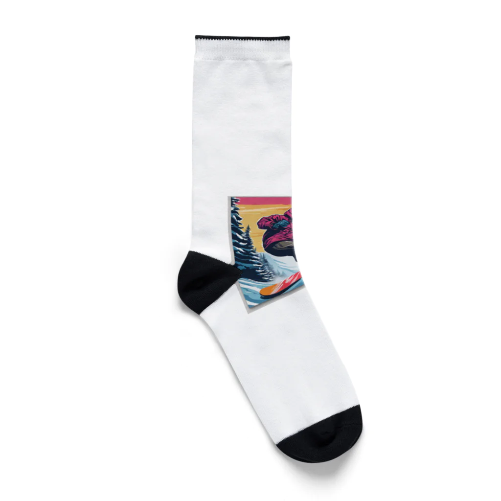 crazykoのスノーボーダー Socks