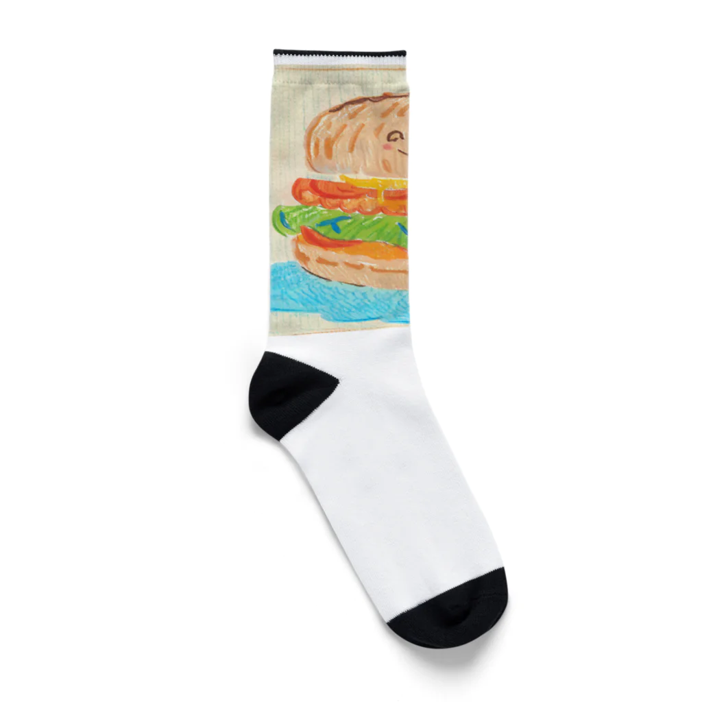 ユンズローズのバーガーくん Socks