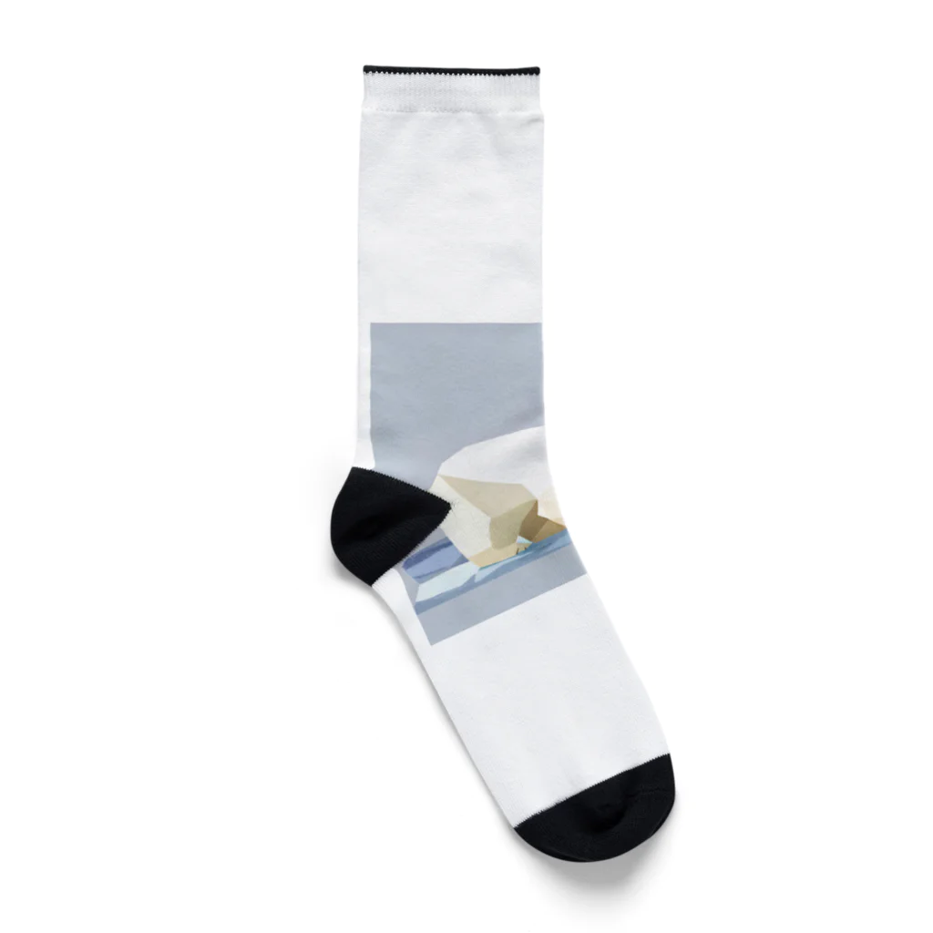 Akihakuのローポリしろくまくん Socks