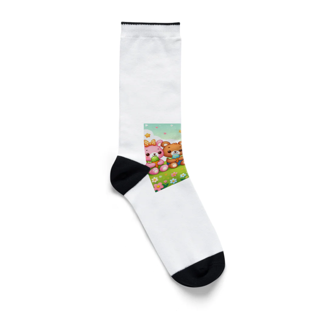 mitusan777の可愛いクマ４姉妹 Socks