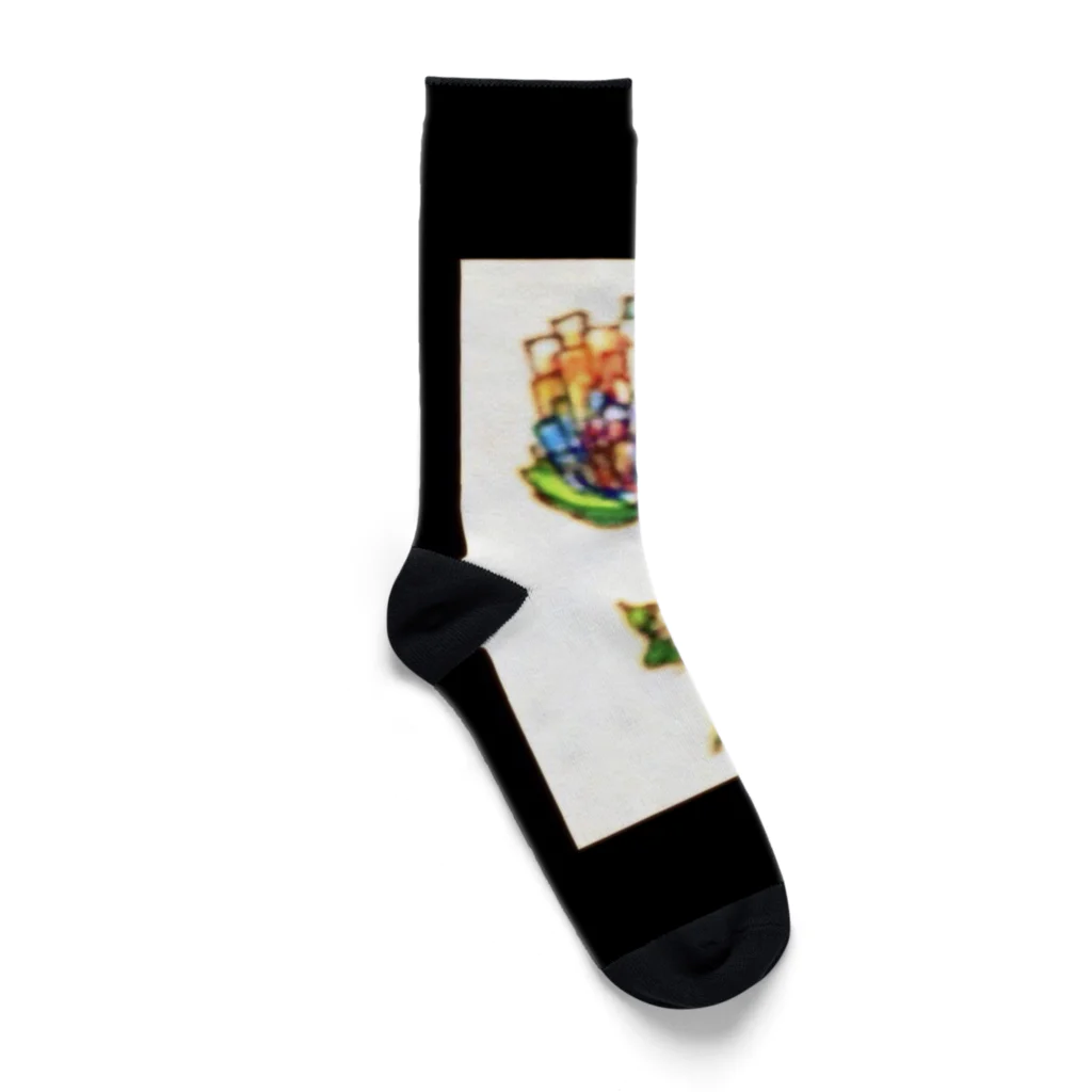 田圃の宇宙船のBook Mark Socks