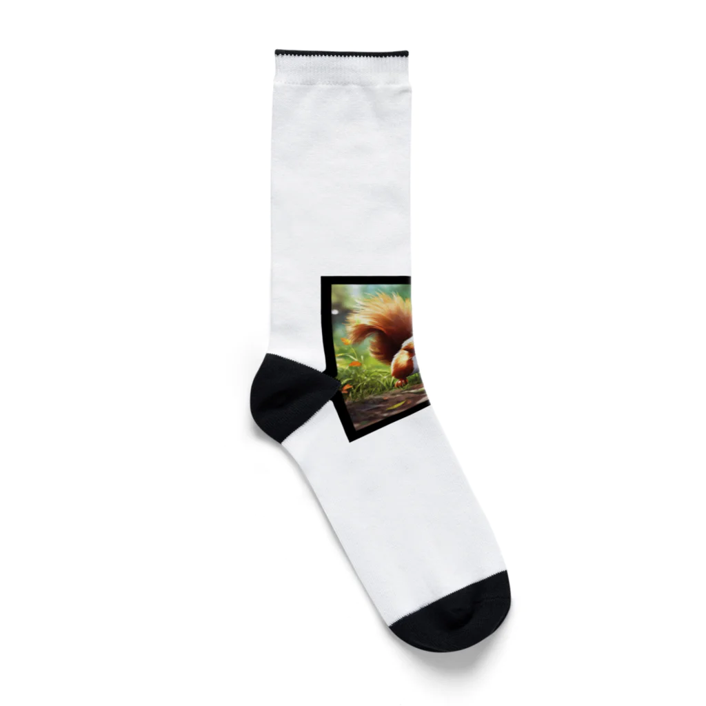 taki・ショップのリス Socks