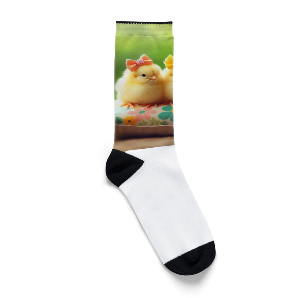 Animal Canvas Collectionのひよこ3兄弟 Socks