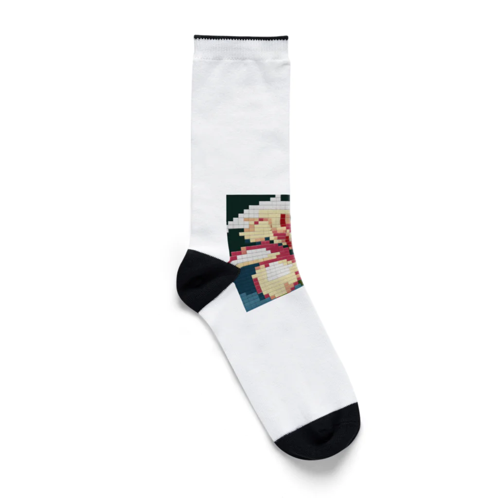 noaru633のドット絵のユリ Socks