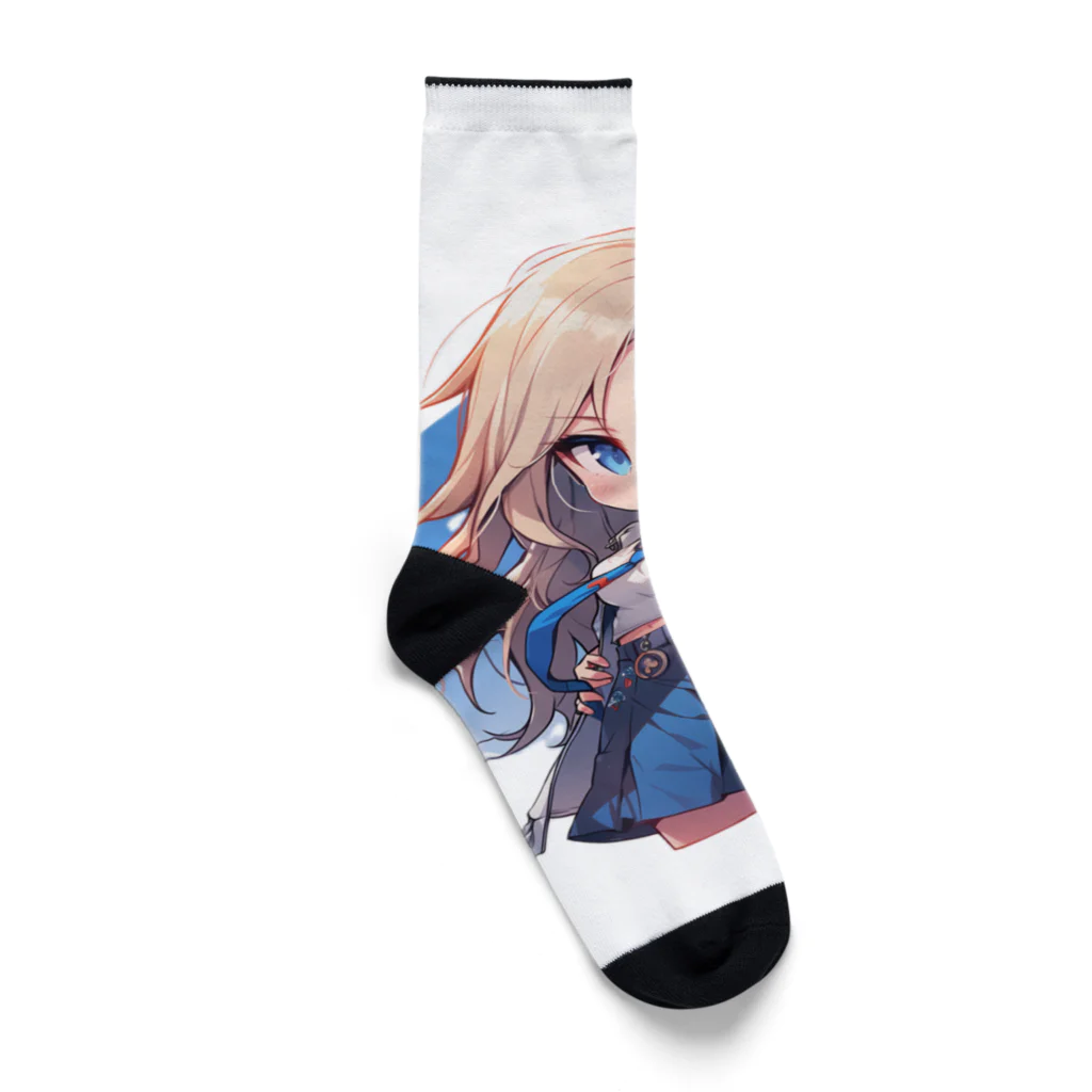 honoka_tの金髪ちびキャラ美少女 Socks