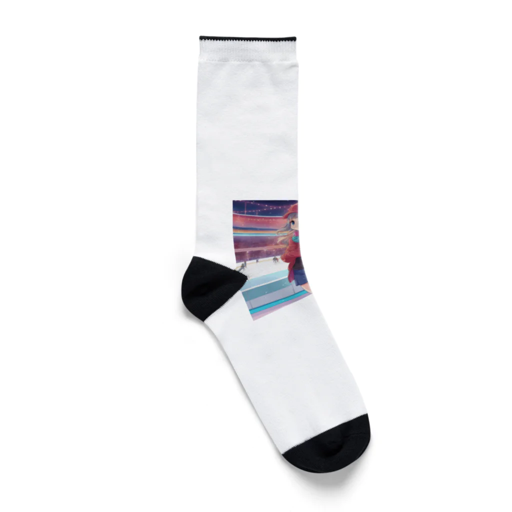 aoicanonのスケートをする女性 Socks