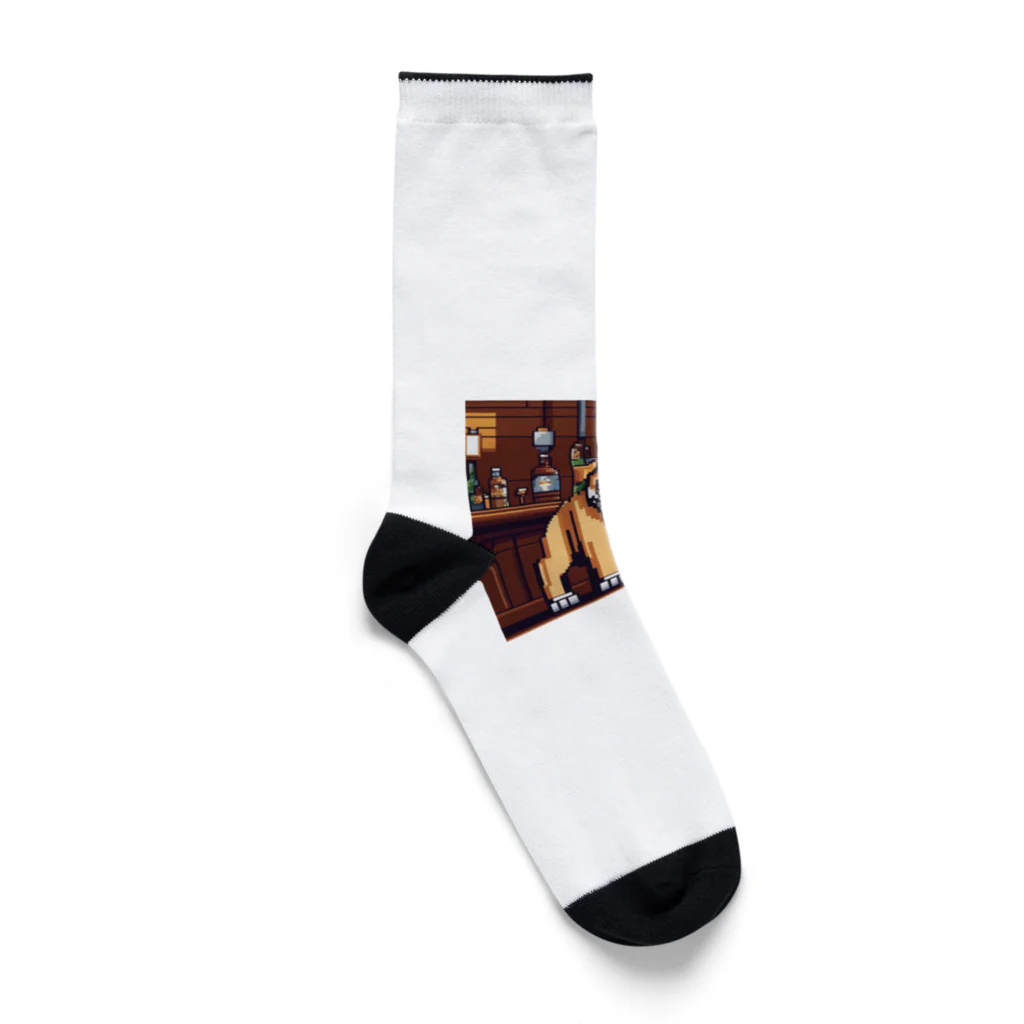 barisukaのバーに来たブルドッグ Socks