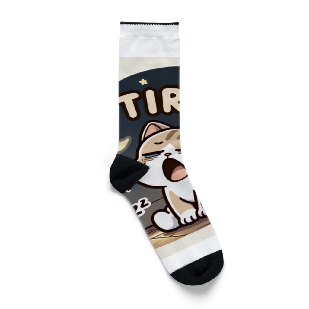 mimikkyu322のTired cat7 Socks