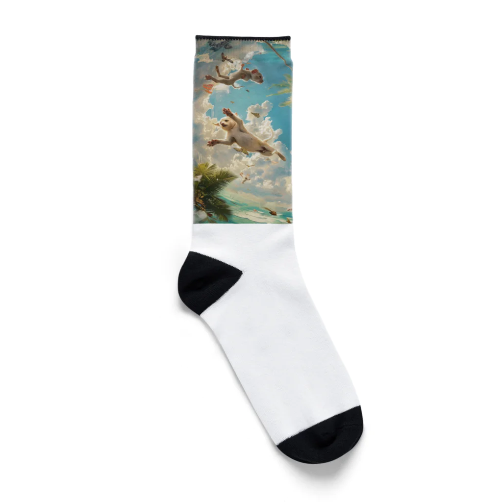 AQUAMETAVERSEのワンちゃんたちのパラダイス アメジスト 2846 Socks