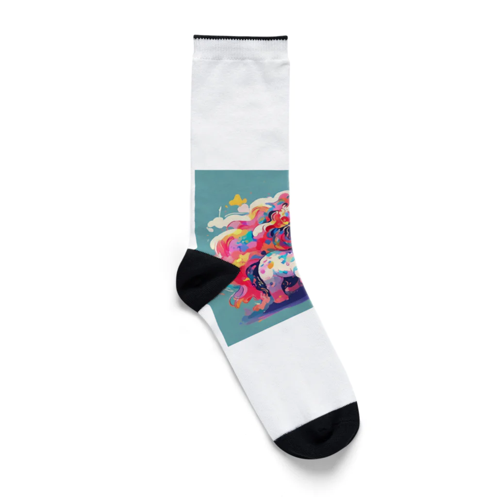 ユニコーンショップのカラフルなユニコーン Socks