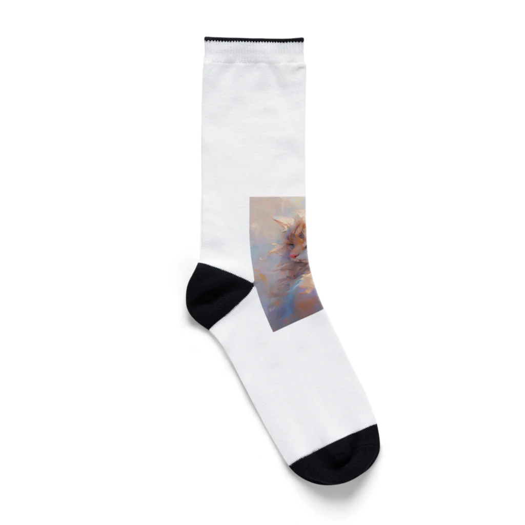 ミントキャッスルのにゃんこ Socks