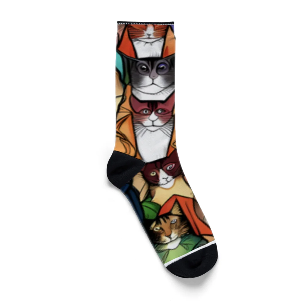 PAC (ポップアートキャット）のPAC (ポップアートキャット) Socks