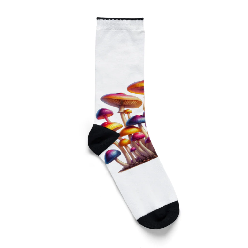 mushupのキャンディーキノコ  Socks