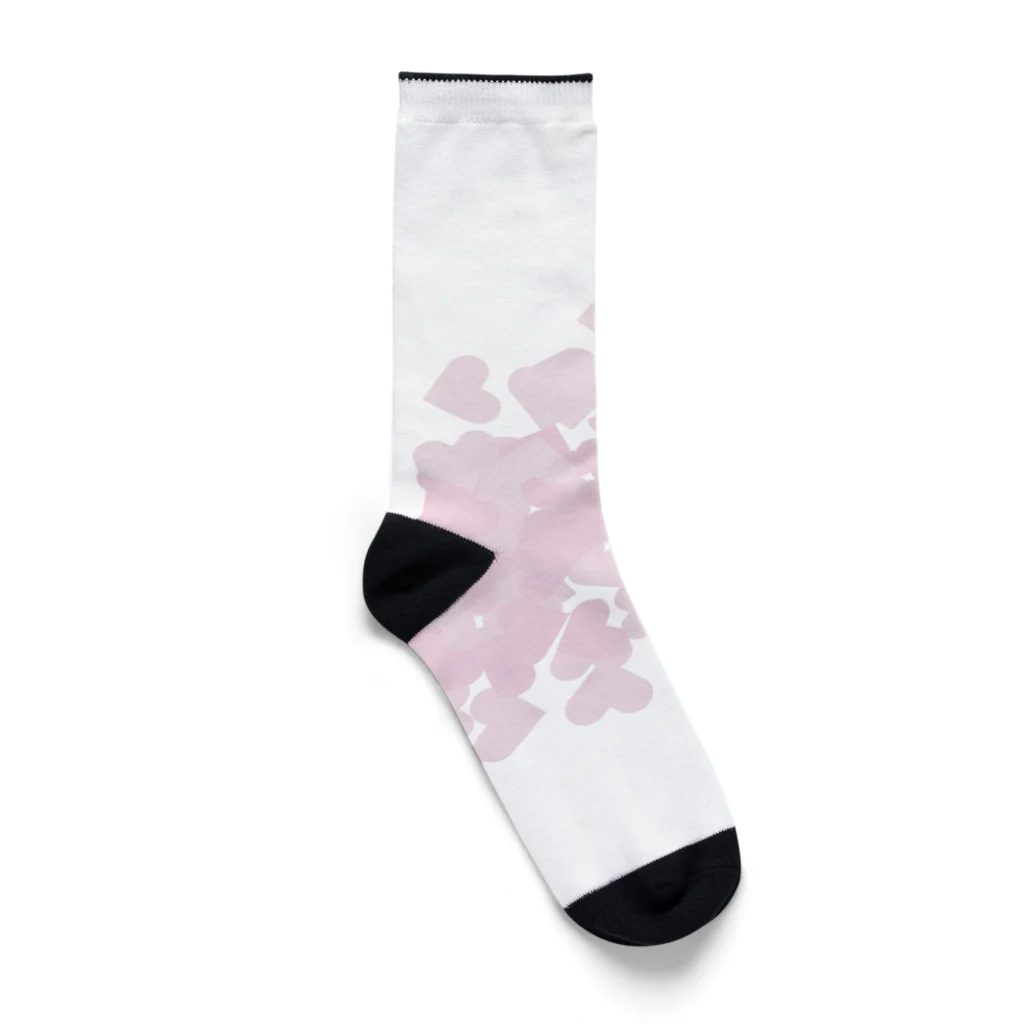 Drecome_Designの【積もったheart mark】百のハート♡飴霰(あめあられ) Socks