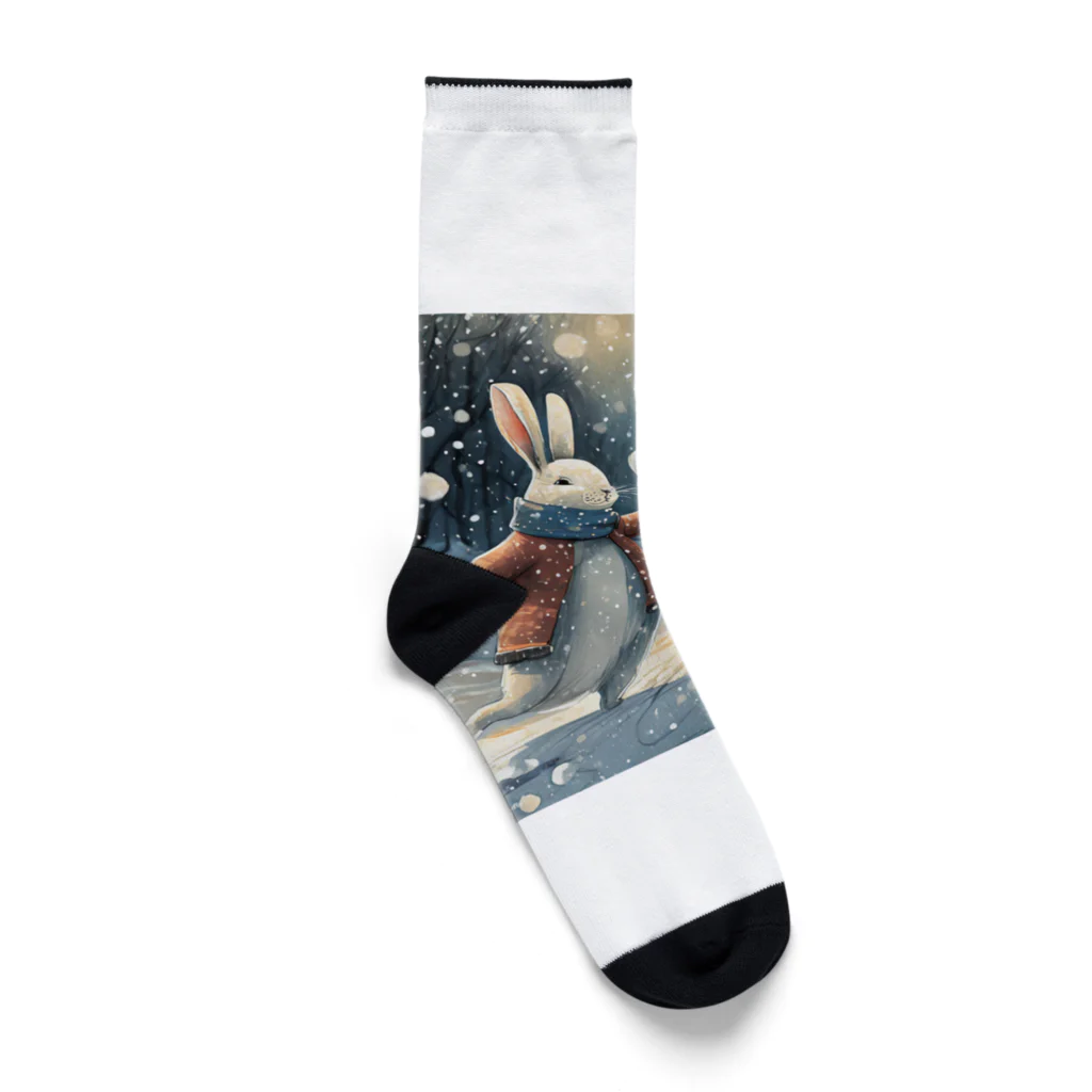 ALICE_nonの踊っているウサギたち Socks