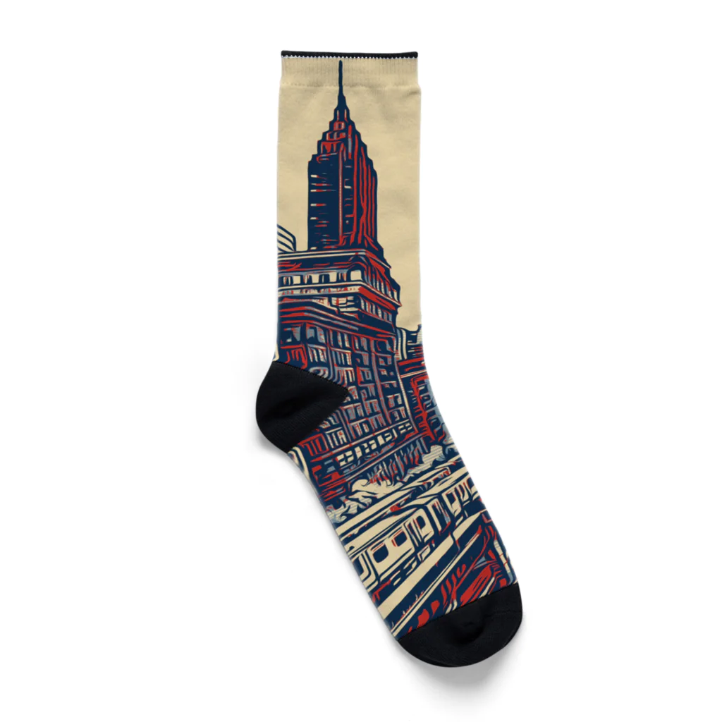 MONAKA DESIGNSの urban landscape Socks