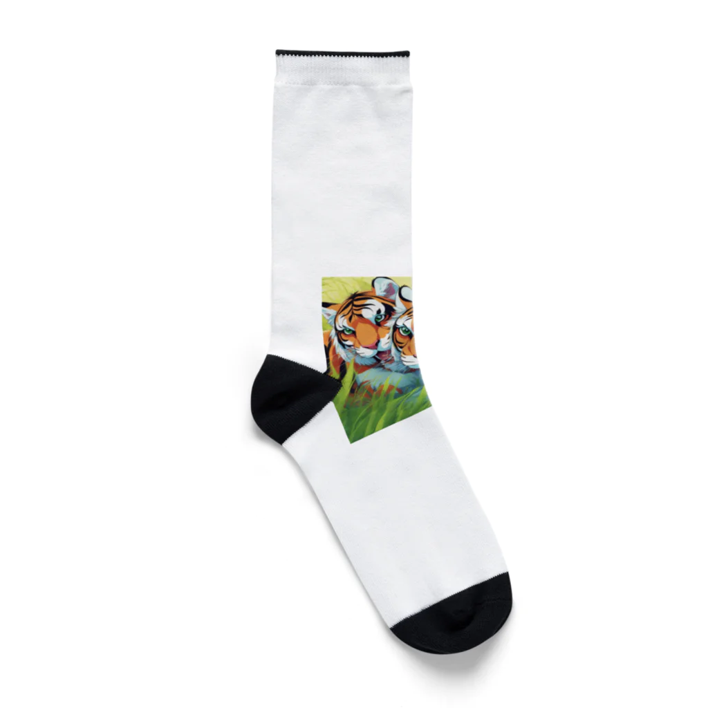 dora-6の他の虎と遊んでいる虎 Socks