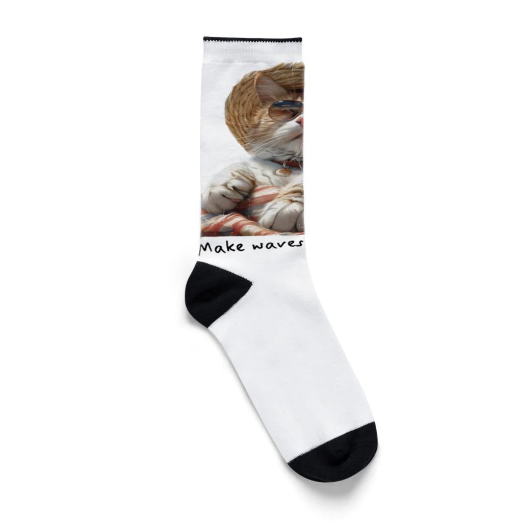 G.O.A.T.designの夏の日差しを満喫する可愛い猫ちゃん Socks