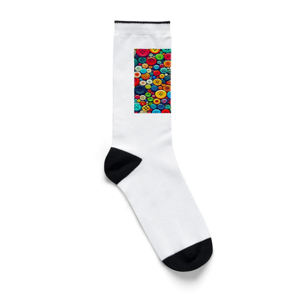 BrilliantTiaraのカラフルボタン Socks