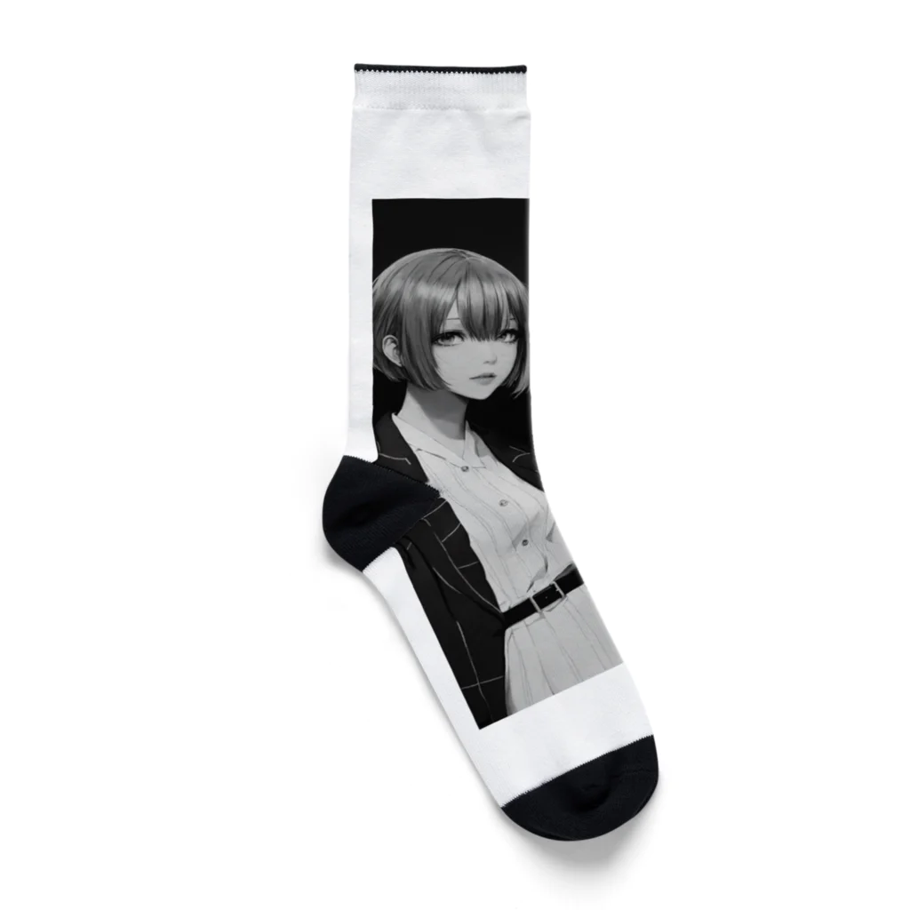 AI美女の館の二次元の女の子 Socks