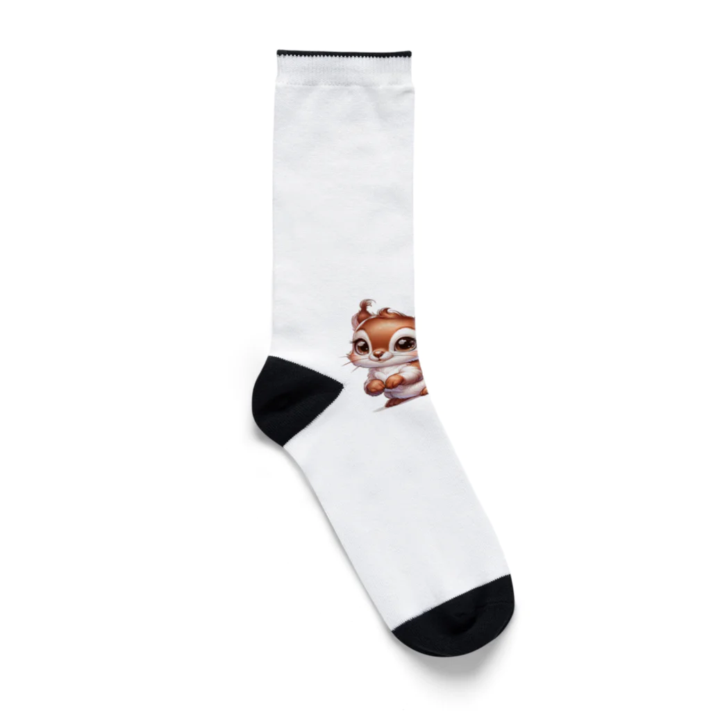 ドリーミーデザインズラボのリスの「ナッツィー」 Socks